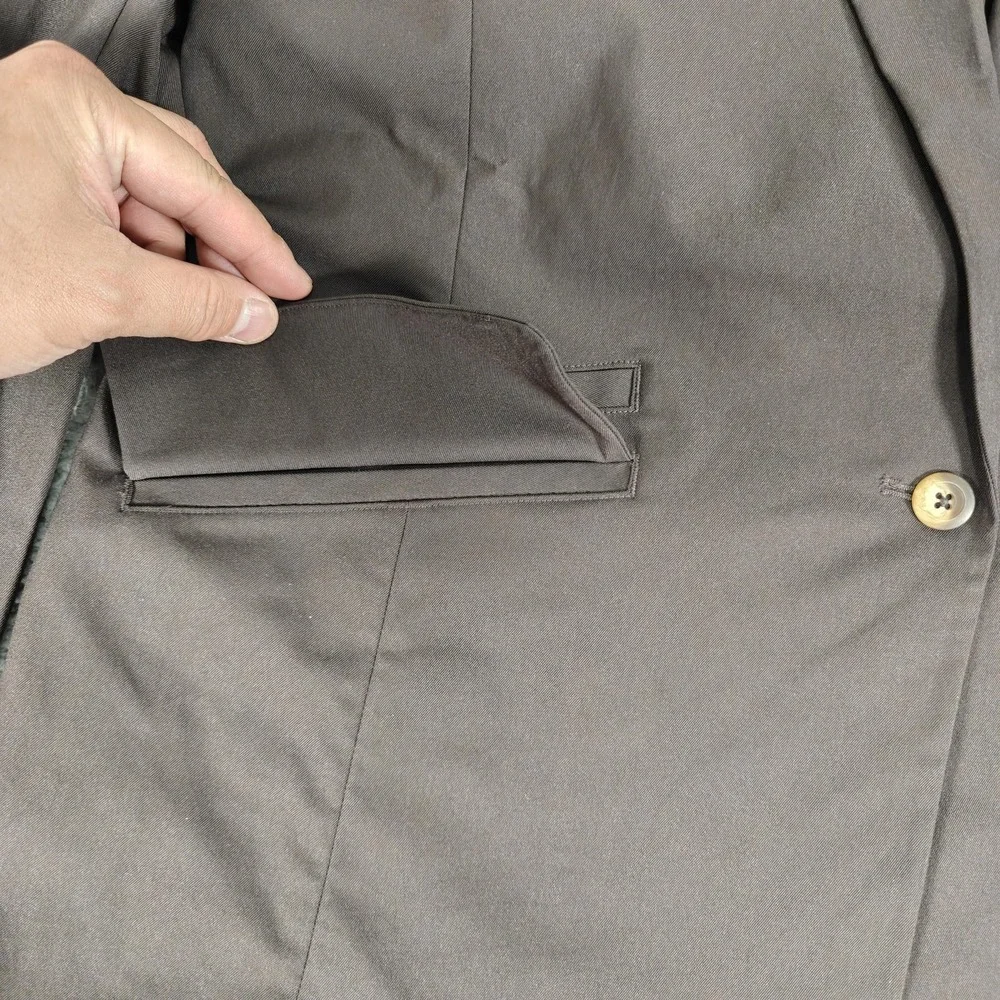 Lululemon Blazer Womens Medium Brown Relaxed-Fit Twill Business Casual Jacket - Picture 3 of 11